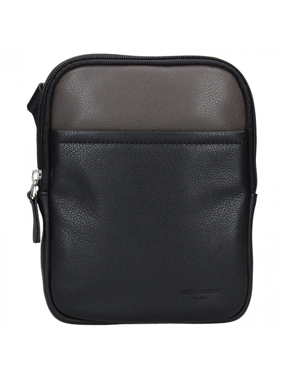 Pánská taška na doklady Hexagona Ruben – černo-hnědá